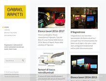 Tablet Screenshot of gabrielrapetti.com